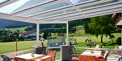 Pensionen - Langlaufloipe - Oberammergau - Terrasse - Gasthof Pension Posthansl