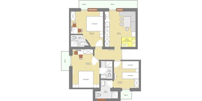 Pensionen - Umgebungsschwerpunkt: am Land - Bach (Bach) - Appartement 2 Plan - Apart-Frühstückspension Stark