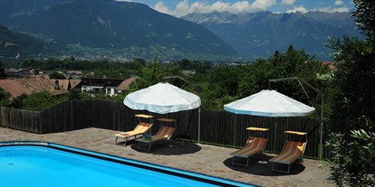 Pensionen - Terrasse - Trentino-Südtirol - Ausblick - Pension Sonnheim