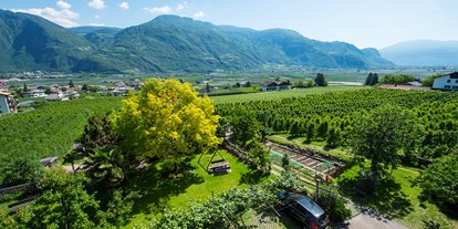 Pensionen - Umgebungsschwerpunkt: Therme - Trentino-Südtirol - Panorama-Blick vom Balkon - Pension Stamserhof