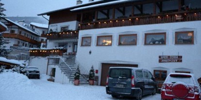 Pensionen - Terrasse - Trentino-Südtirol - Apartment Pension Sonia im Winter - Pension Sonia