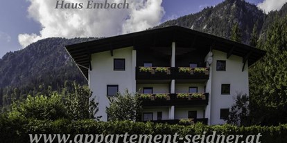 Pensionen - Umgebungsschwerpunkt: Berg - Angerberg - Appartement Seidner