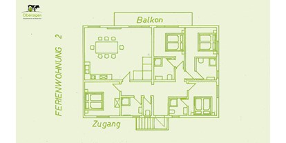 Pensionen - Balkon - Region Zell am See - Wohnung 2 Kitzsteinhorn 8-10 Personen  - Oberaigenhof Ferienwohnungen Kaprun 
