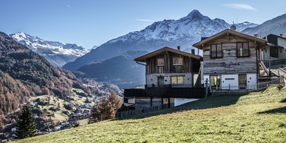 Pensionen - Skiverleih - Moos in Passeier - Chaletansicht - The Peak Sölden