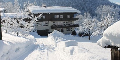 Pensionen - Garten - Bad Feilnbach - Winter am Ticklhof  - Appartements Ticklhof am See