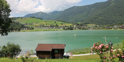 Pensionen - Umgebungsschwerpunkt: See - Brixen im Thale - Ausblick vom Haus - Appartements Ticklhof am See