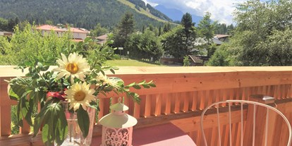 Pensionen - Umgebungsschwerpunkt: Berg - Birgitz - Aussicht vom Apartment - HAUS ALPENGRUSS 