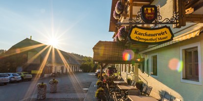 Pensionen - Art der Pension: Urlaubspension - Steiermark - Unsere Terrasse. - Alpengasthof Moser