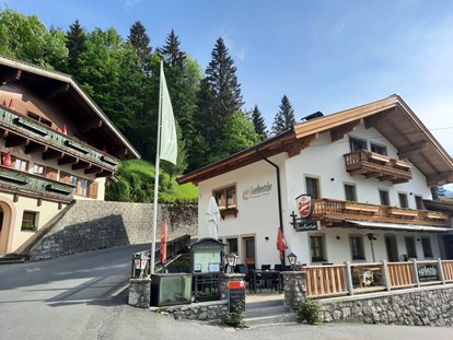 Pensionen - Umgebungsschwerpunkt: am Land - Aurach bei Kitzbühel - Haus - Ansicht von Aussen - Gasthaus Pension Forellenstube