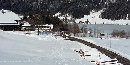 Pensionen - Balkon - Sonnenalpe Nassfeld - Wintertag im Februar - Haus Pirkebner