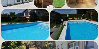 Pensionen - Terrasse - Gurk (Gurk) - Schwimmbad und Garten - Haus Wolfgang Plieschnegger