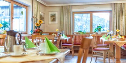 Pensionen - Restaurant - Ried im Zillertal - Frühstücksraum - NATURPENSION Mühlhof