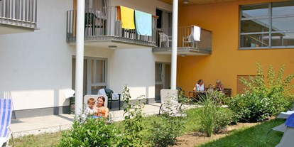 Pensionen - Balkon - Mittelburgenland - Innenhof - Thermenhof Lutzmannsburg