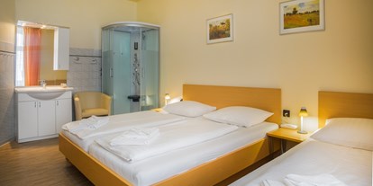 Pensionen - WLAN - Oberwaltersdorf - Doppel- bzw. Dreibettzimmer mit Dusche - Hotel-Pension Wild