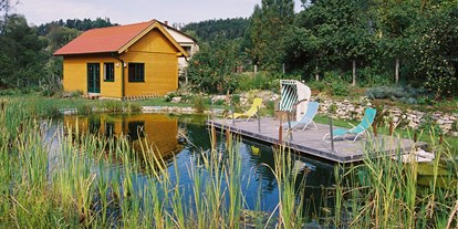 Pensionen - Umgebungsschwerpunkt: Fluss - Waldviertel - Schwimmbiotop im Garten - Gasthof-Pension Zur Hammerschmiede