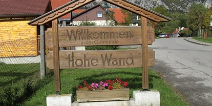 Pensionen - Umgebungsschwerpunkt: am Land - Wiener Alpen - am Beginn des Naturparks als idealer Ausgangspunkt für Naturerlebnisse - Haus Bergblick