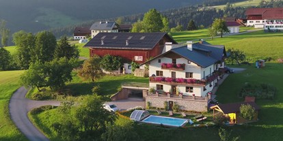Pensionen - Pool - Abtenau - Biohof Haus Wieser Sommer - Biohof Haus Wieser