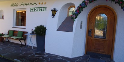 Pensionen - Terrasse - Viehhofen - Eingang - Hotel Pension Heike