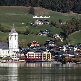 Frühstückspension: St. Wolfgang vom See aus - Urlaub am Altroiterhof
