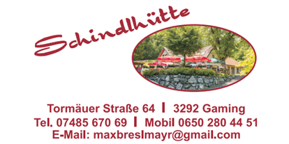 Pensionen - weitere Verpflegungsmöglichkeiten: Mittagessen - St. Aegyd am Neuwalde - Schindlhütte Gaming